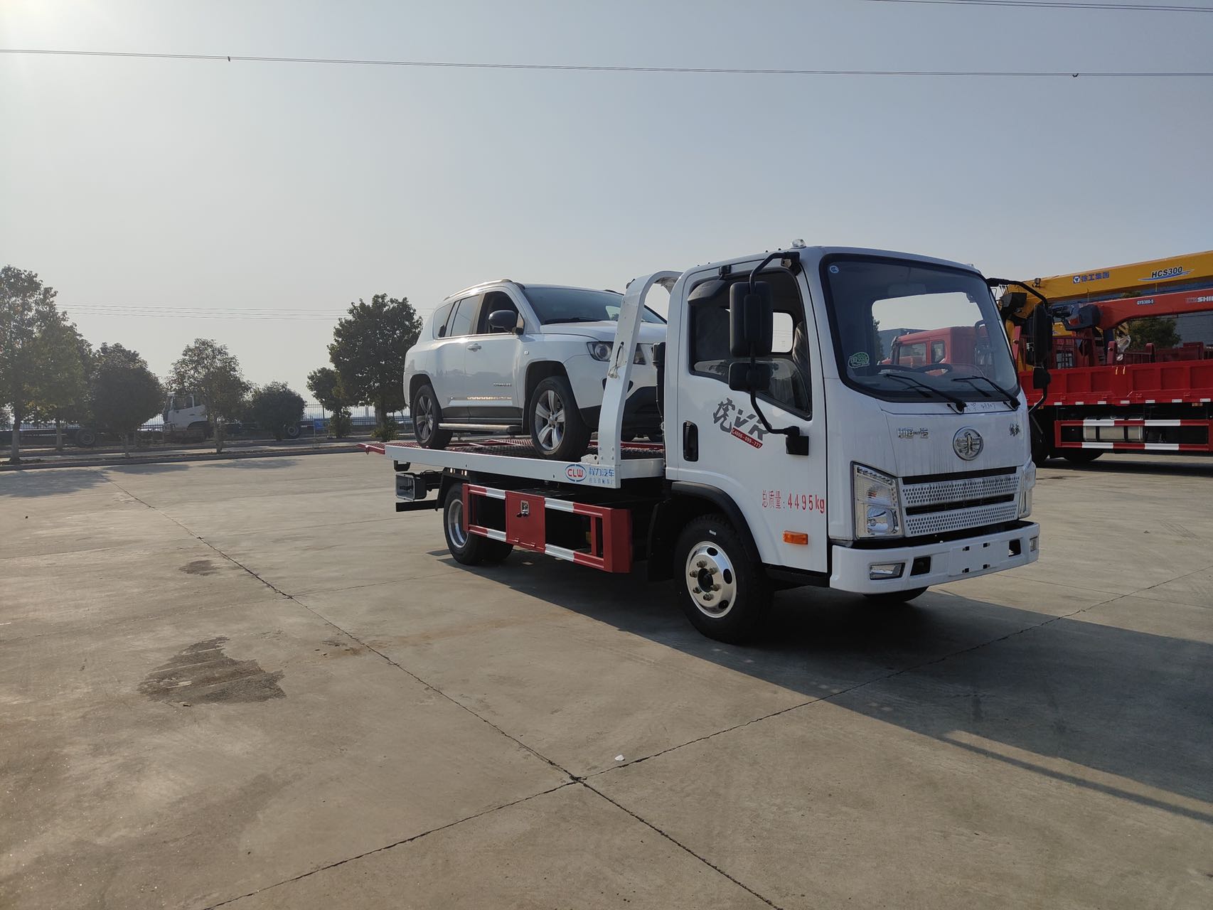 國六一汽青島解放虎VR藍牌清障車