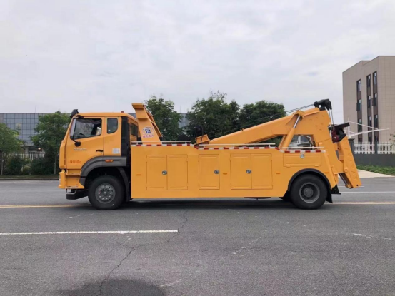 國六重汽豪瀚拖吊聯體黃牌清障車