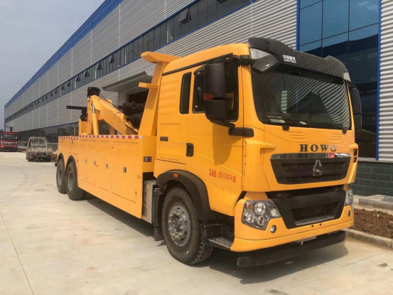 國六重汽豪沃拖吊聯體黃牌清障車